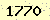 請輸入此驗證碼 : 1770