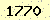 請輸入此驗證碼 : 1770