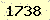請輸入此驗證碼 : 1738