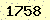 請輸入此驗證碼 : 1758