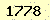 請輸入此驗證碼 : 1778