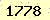 請輸入此驗證碼 : 1778