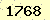 請輸入此驗證碼 : 1768