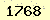 請輸入此驗證碼 : 1768