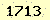 請輸入此驗證碼 : 1713