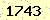 請輸入此驗證碼 : 1743