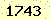 請輸入此驗證碼 : 1743