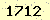請輸入此驗證碼 : 1712