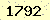 請輸入此驗證碼 : 1792