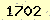 請輸入此驗證碼 : 1702