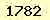 請輸入此驗證碼 : 1782
