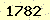 請輸入此驗證碼 : 1782