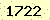 請輸入此驗證碼 : 1722