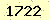 請輸入此驗證碼 : 1722