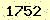 請輸入此驗證碼 : 1752
