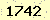 請輸入此驗證碼 : 1742