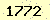 請輸入此驗證碼 : 1772