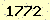 請輸入此驗證碼 : 1772