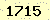 請輸入此驗證碼 : 1715