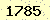 請輸入此驗證碼 : 1785