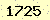 請輸入此驗證碼 : 1725