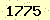 請輸入此驗證碼 : 1775