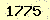 請輸入此驗證碼 : 1775