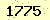 請輸入此驗證碼 : 1775
