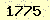 請輸入此驗證碼 : 1775