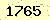 請輸入此驗證碼 : 1765