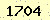 請輸入此驗證碼 : 1704