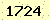 請輸入此驗證碼 : 1724