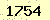 請輸入此驗證碼 : 1754