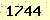 請輸入此驗證碼 : 1744