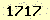 請輸入此驗證碼 : 1717