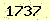 請輸入此驗證碼 : 1737