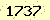 請輸入此驗證碼 : 1737