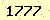 請輸入此驗證碼 : 1777