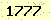 請輸入此驗證碼 : 1777