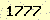 請輸入此驗證碼 : 1777