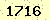 請輸入此驗證碼 : 1716