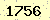 請輸入此驗證碼 : 1756