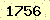 請輸入此驗證碼 : 1756