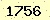 請輸入此驗證碼 : 1756