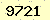 請輸入此驗證碼 : 9721