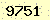 請輸入此驗證碼 : 9751