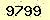 請輸入此驗證碼 : 9799