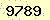 請輸入此驗證碼 : 9789