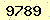 請輸入此驗證碼 : 9789