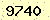 請輸入此驗證碼 : 9740